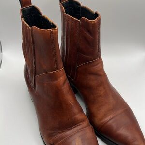 Vagabond Brown Leather Heeled Boots